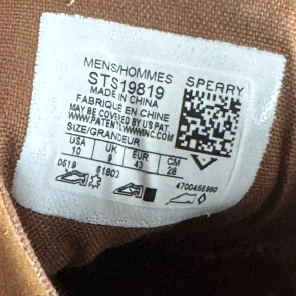 Sperry Striper II LTT Cognac Leather Low Top Sneakers Sahara Men 10 Oxford Shoes - Picture 8 of 12